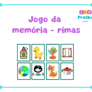 Jogo da memória - Rimas
