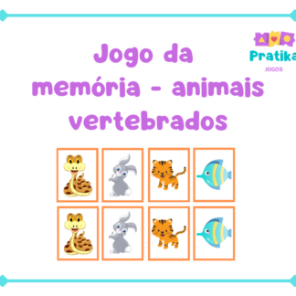Jogo da Memória - Animais Vertebrados