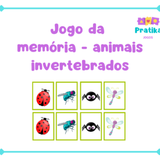 Jogo da Memória - Animais Invertebrados