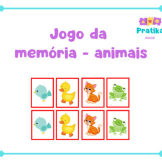 Jogo da Memória dos Animais